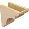 Ekena Millwork 5"W x 10"D x 10"H Classic New Brighton Rough Cedar Woodgrain TimberThane Corbel, Primed Tan CORUR05X10X10NEBRCPR - alternate 3